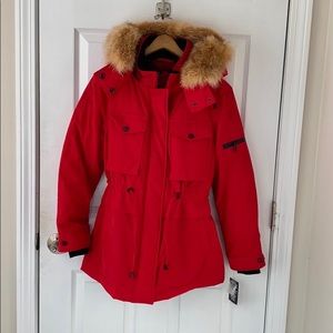 NWT Red Pendleton Down fill/feather coat
